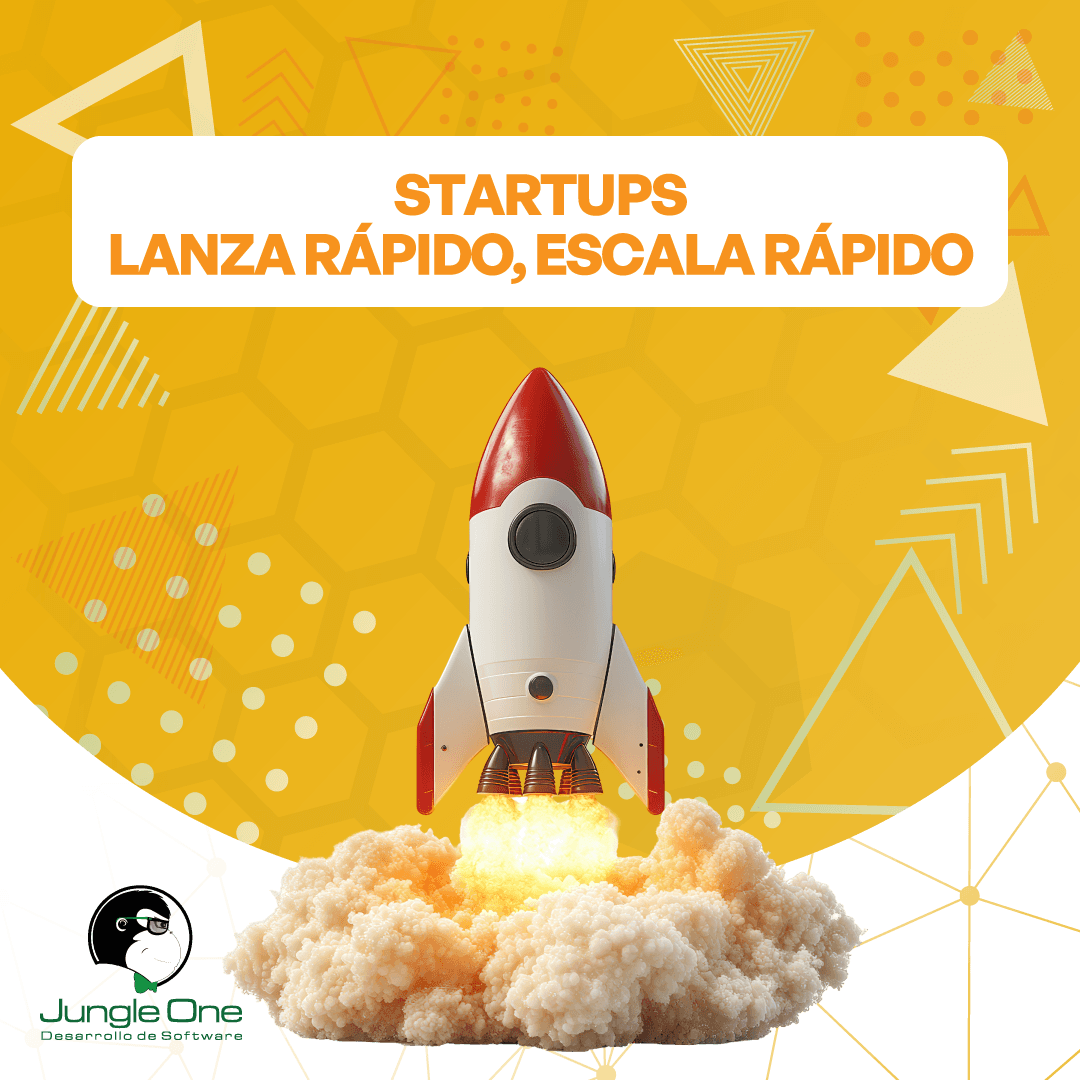 Un cohete despegando, simbolizando el lanzamiento de una startup