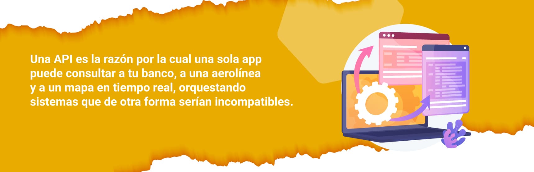Creativo mostrando un equipo colaborando en una solución tecnológica.