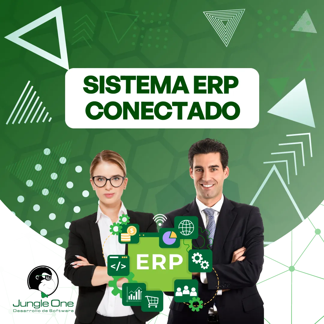 Diagrama de un sistema ERP robusto y conectado